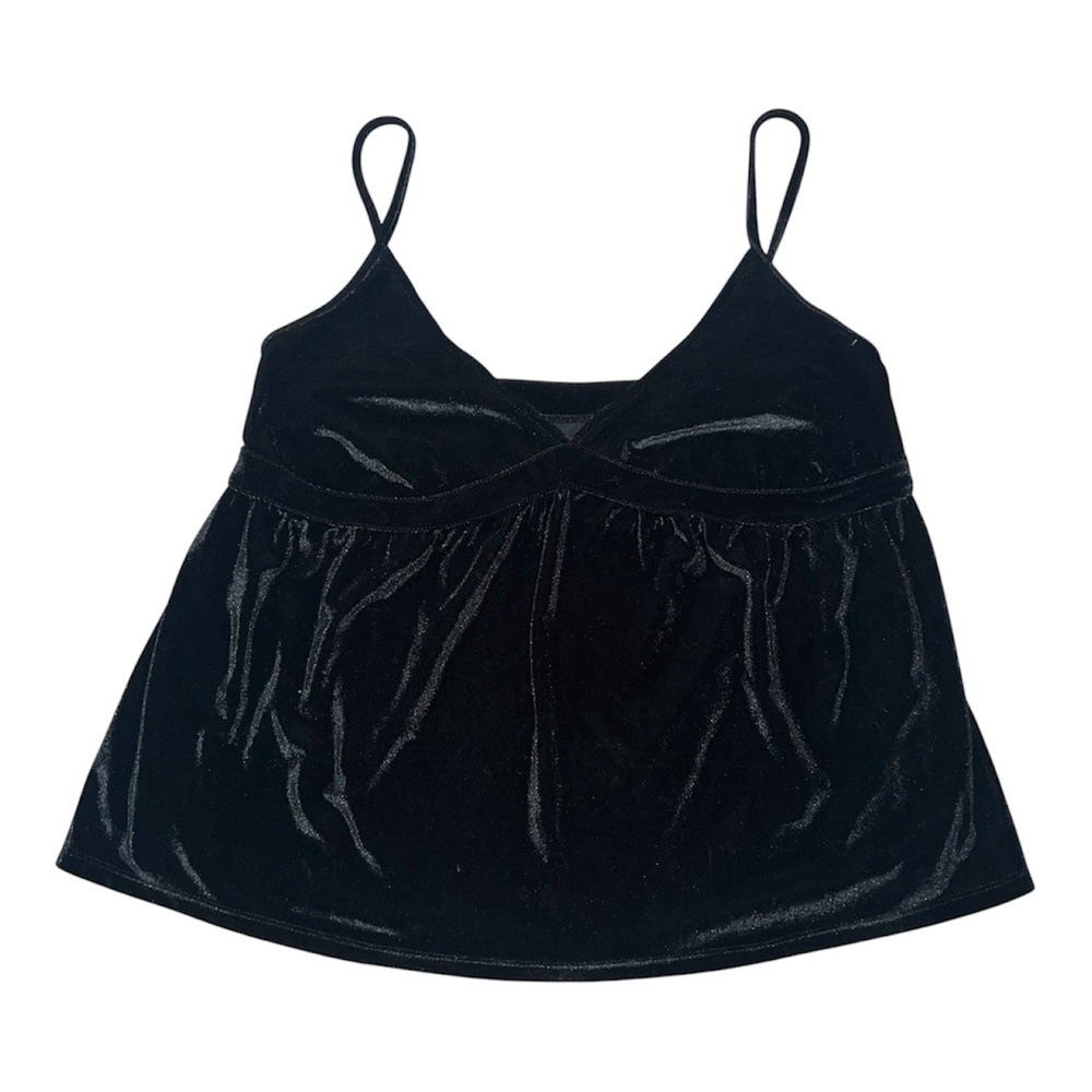 Black velvet Hollister tank top